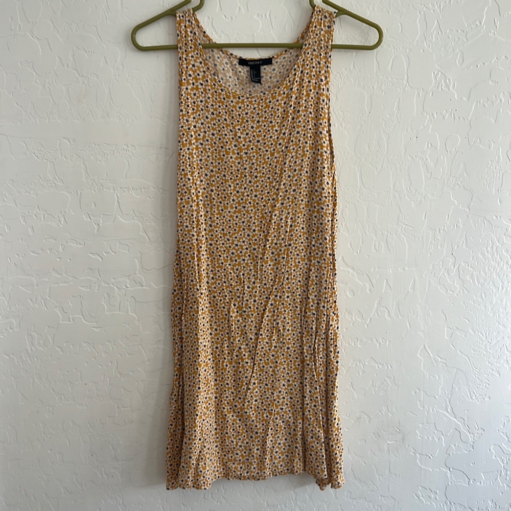 Yellow shift dress